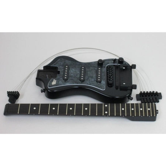 Long-scale portable electric guitar